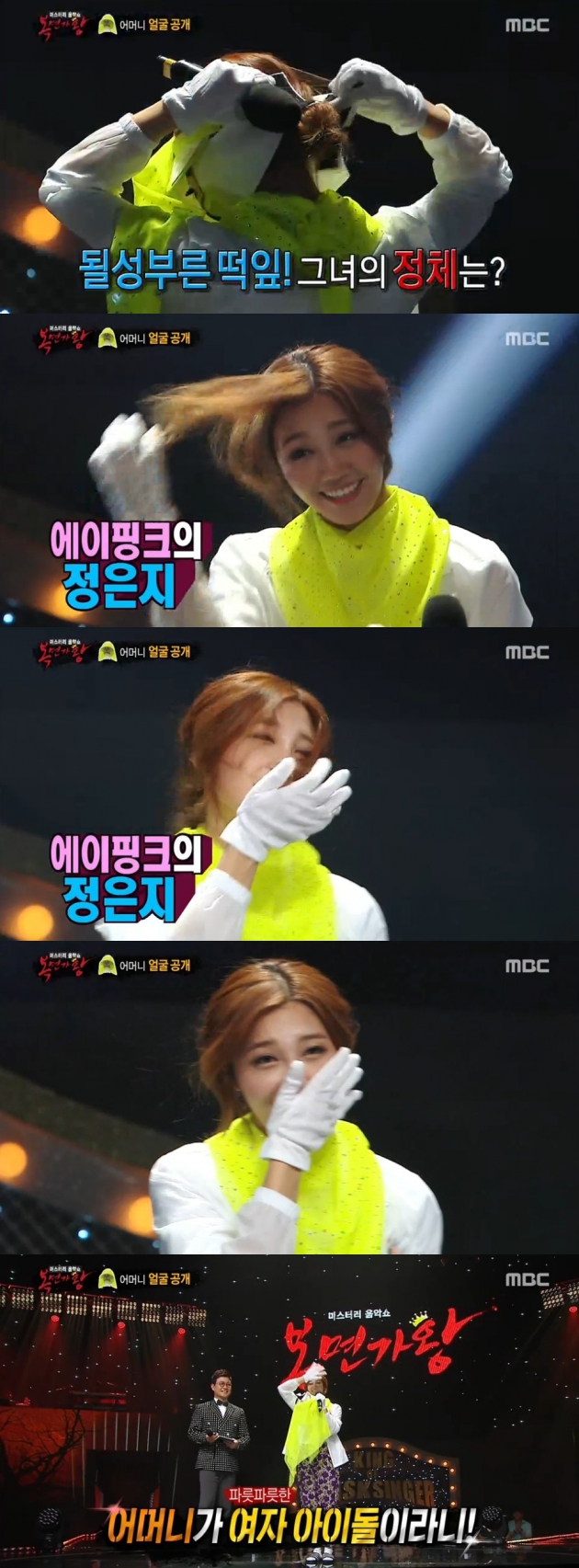 복면가왕 어머니 정은지 / 복면가왕 어머니 정은지 사진=mbc 방송 캡처