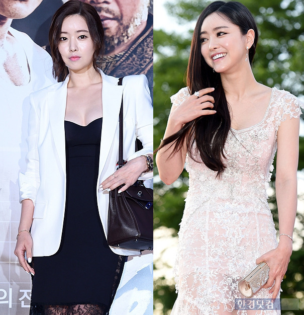 2014년 7월 영화 '신의 한 수' 시사회(좌)·2015년 7월 부천국제판타스틱영화제(우) 홍수아 / 사진=한경DB