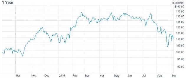 ¾ÖÇà ÃÖ±Ù 1³â ÁÖ°¡ ÃßÀÌ ±×·¡ÇÁ. / ÀÚ·á: Nasdaq