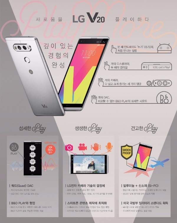 V20. LG전자 제공