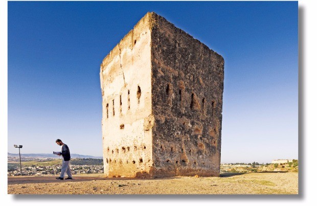 페스 외곽 볼루빌리스의 고대 유적지가 남아있는 언덕.