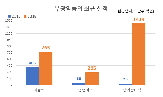 부광약품의 최근 실적