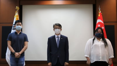 주싱가포르대사관, 외국인 대상 '한국어 백일장' 시상식
