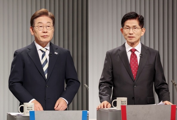 김문수 "사기꾼 없어져야"  이재명 "내란 엄격히 심판"