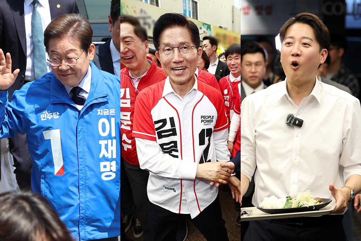 TK유세 나선 김문수·이재명, 나란히 박정희 언급…이준석 "내가 대구 미래"