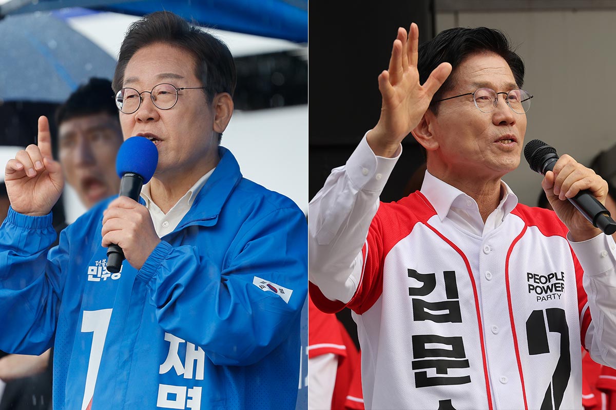 이재명 "춘천~원주 철도 건설" vs 김문수 "전국에 GTX 깐다"