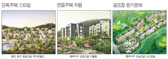 '타운하우스' 입맛에 맞춰 골라볼까