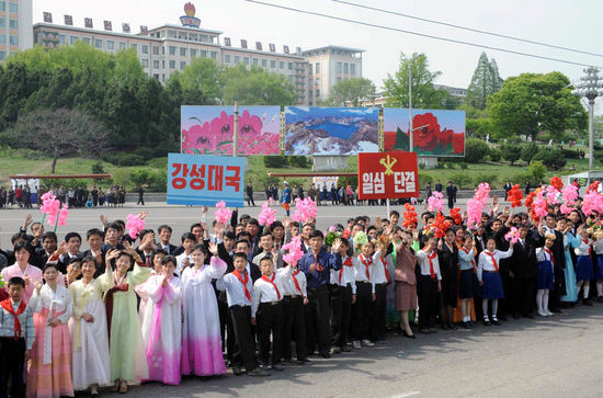 北 성화 봉송 시작