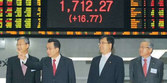 韓총리 한국거래소 방문