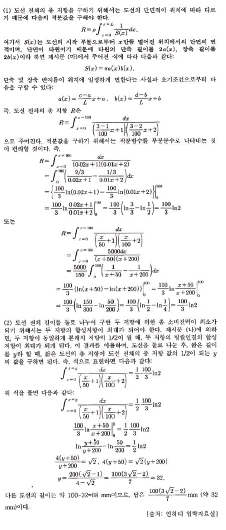 [논술 길잡이] 김희연의 자연계 논술 노트 <77>