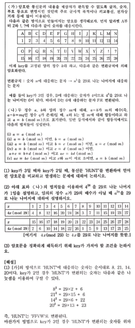 [논술 길잡이] 김희연의 자연계 논술 노트 <110> 