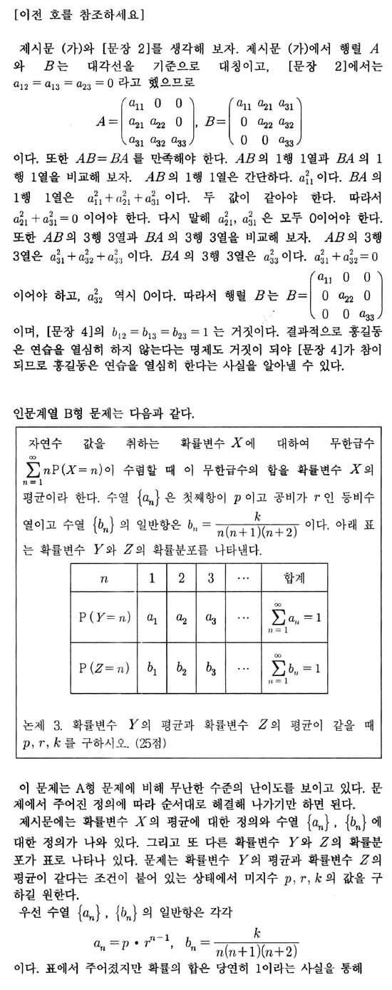 [논술 길잡이] 김희연의 자연계 논술 노트 <166>