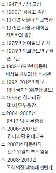 김형오 前 국회의장 "정치 본질은 '하수도 관리'…입으로만 하려는 사람 많아"