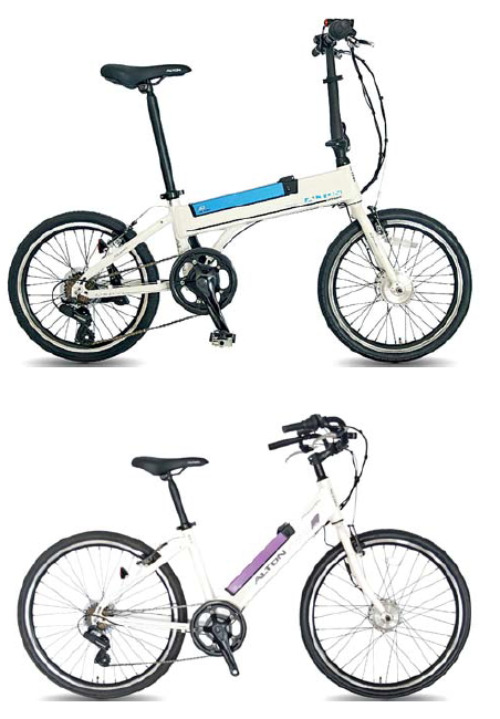 (위) 전기 자전거 ‘유니크20’ / (아래)전기 자전거 ‘매그넘26’