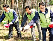 LG상록재단, 산성화 숲 살리기 행사