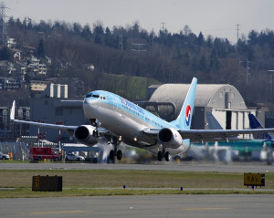 대한항공 B737-800 항공기.