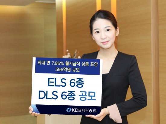 KDB대우증권, ELS 6종·DLS 6종 공모