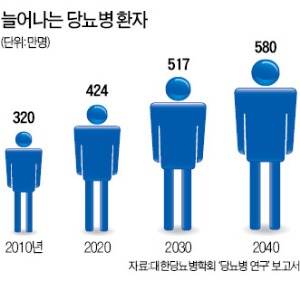 당뇨환자 5명중 3명은 비만…합병증 위험도 4배 이상