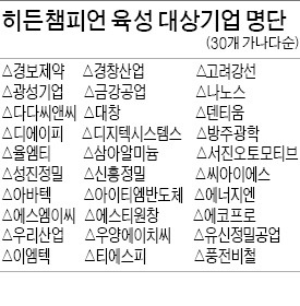 평균 매출 1751억 수출1055억…수출입銀 '히든챔피언' 30곳 선정