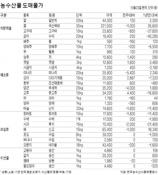 [농수산물 시세] 한달새 당근 값 60%↓…무 56%↑