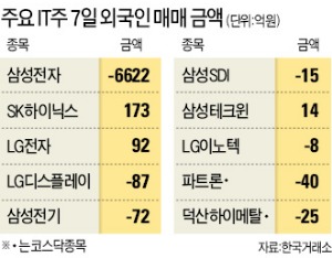 삼성전자 '의심' 받자 외국인 6600억 투매