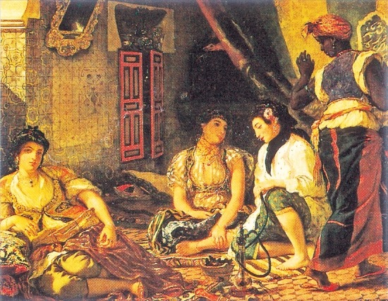 들라크루아의 ‘집 안에 있는 알제의 여인들’. 1834년작 루브르박물관 소장. /글항아리 제공 