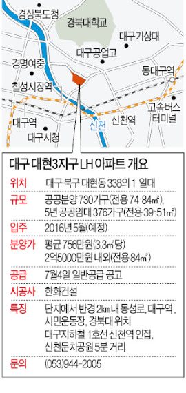 대구 대현3지구 LH 아파트, '컬러풀 대구' 슬로건 반영…외관 차별화