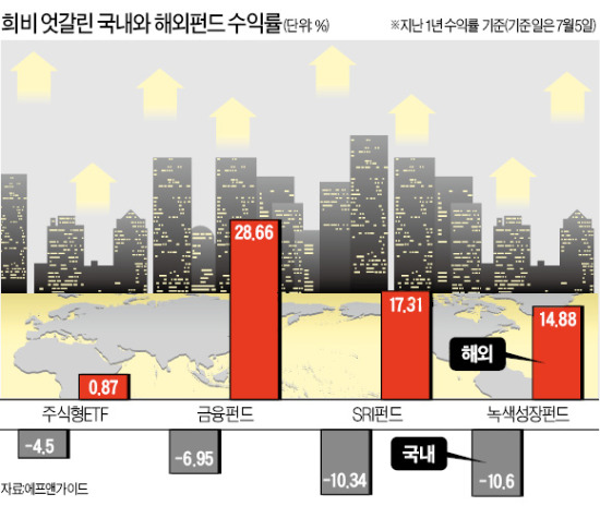 똑같은 펀드인데…해외만 '쌩쌩'