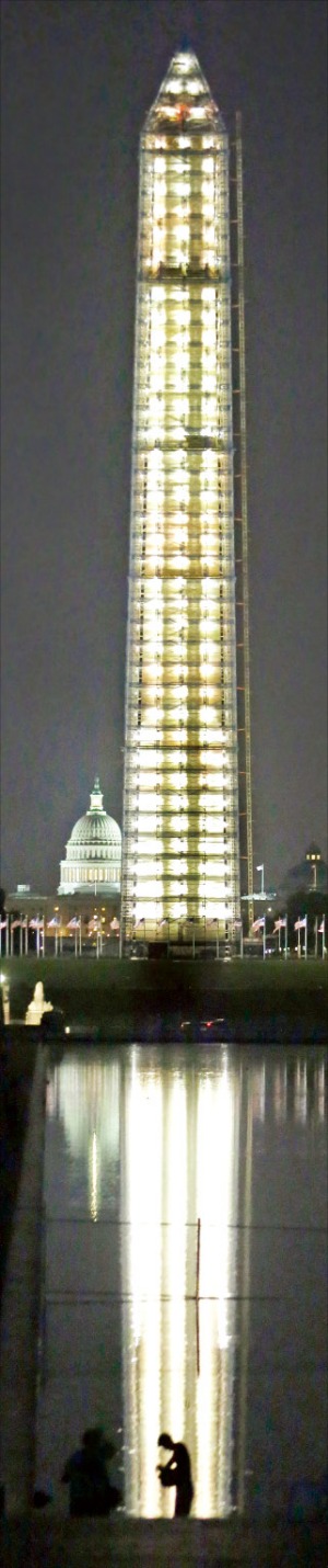 화려해진 워싱턴 기념탑