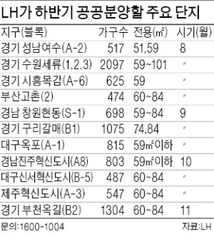 분양가 싸고 입지 좋고…LH 공공분양 '눈에 띄네'