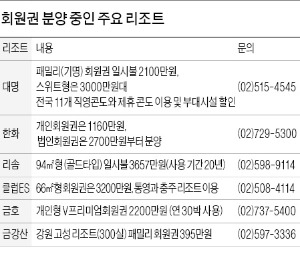 당신의 '리조트 타입'은 뭐예요…시간 좀 내줘요