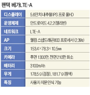 지문인식·후면터치 '베가 LTE-A'…'세상에 없던 폰' 팬택이 가장 빨랐다