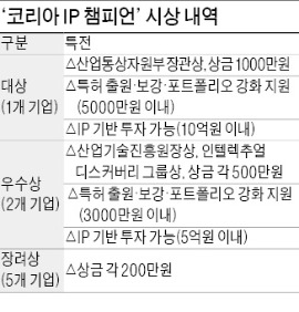 창조경제 이끌 'IP 챔피언' 뽑는다