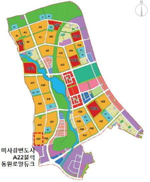 [미사강변 동원로얄듀크②입지]지하철 5호선 개통예정 강일역에서 500m 거리 ‘역세권’