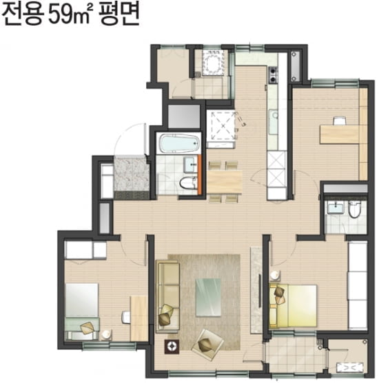 [래미안 영등포 프레비뉴④평면]소비자 눈높이로 혁신 실내평면 선보여