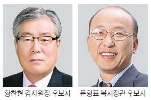 감사원장 황찬현·복지부장관 문형표