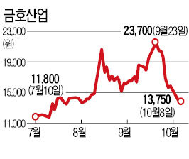 [마켓인사이트] 금호산업 유상증자 차질 빚나