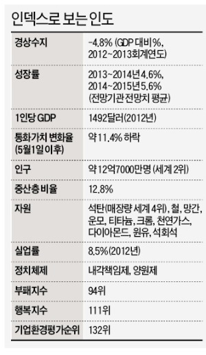 [창간 49주년 - 기로에 선 신흥국…20억 시장을 가다] 정치 회오리에 인도 경제개혁안 후두둑