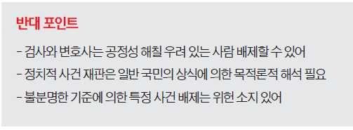 [맞짱 토론] 국민참여재판, 정치적 사건 배제해야 하나