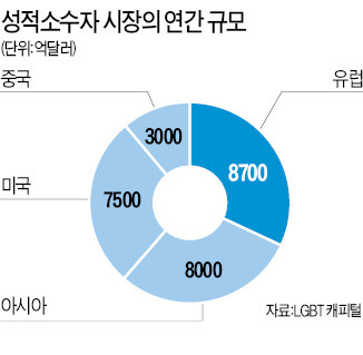 글로벌 기업들 "3조달러 동성애 시장 잡아라"