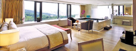 반얀트리 호텔&스파에는 ‘럭셔리 원룸’ 형태의 스튜디오형 스위트룸이 있다. 
 