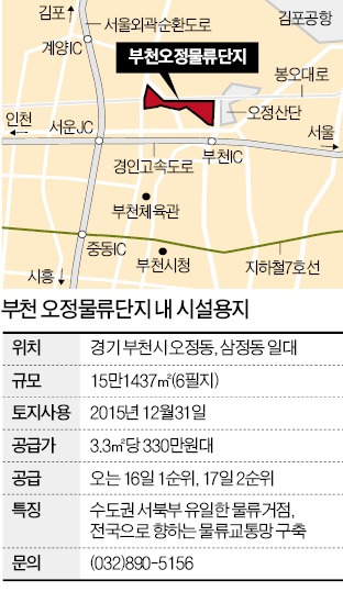 부천 오정물류단지, 육·해·공 연계 가능한 물류 요충지 매력