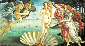 보티첼리의 작품인 ‘비너스의 탄생’
 