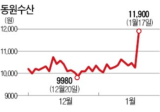 AI 발병 소식에 수산株 '펄떡'