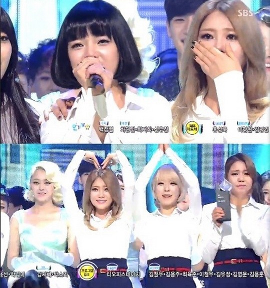 사진 =  SBS '인기가요' 캡쳐 / AOA 1위