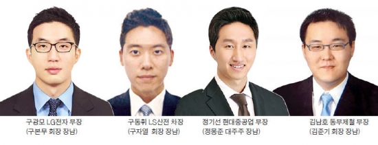 첫근무는 지방 공장…현장서 차근차근…경영수업 호되게 받는 '재계의 장남'들