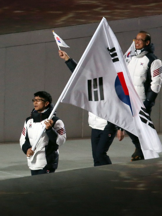 소치 개막식 대한민국 기수 이규혁/연합뉴스