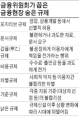 '숨어 있는' 금융 규제 10% 솎아낸다