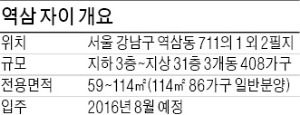 [분양 현장 포커스] 역삼 자이, 개나리아파트 재건축…8학군에 위치