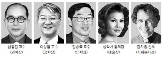 제24회 호암상 남홍길·이상엽 교수 등 5명 선정